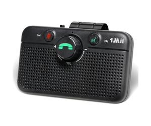 1Mii Manos Libres para Coche Bluetooth 6.0 con Siri/Google Voice Assistant | Kit de Altavoz Bluetooth para Coche 5W, Reconexión Automática, Llamadas, Navegación y Música Manos Libres, 35H de Autonomía
