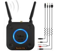 1Mii Receptor Bluetooth 5.3 HiFi, Adaptador Audio Bluetooth Control Volumen, Salida Óptica AUX 3.5mm, Coaxial, 3D Surround con aptX LL de Baja Latencia para Altavoces, Estéreo Hogar, Largo Alcance