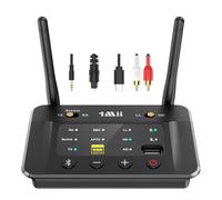 1Mii Transmisor Receptor Bluetooth 5.3 para TV a 2 Auriculares, Emisor Adaptador Bluetooth Audio HiFi con aptX-LL/HD/AD/ESS DAC Chip para Estéreo, Óptico/Jack 3,5 AUX(RCA), Largo Alcance