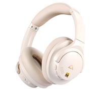 1Mii Y8+ Cascos Inalámbricos Bluetooth 6.0 Diadema Cómodos, Auriculares Cancelación de Ruido Activa Híbrida, LDAC Sonido Hi-Res Potentes Bass, 100H Reproducción, EQ Personalizable con App, Beige