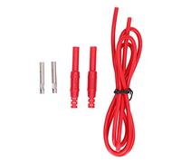 1mm² Female to Female Test Cable | 32A 1000V High - Performance Extension Lead | Brass Connection Plug for Voltage Tester/Car Battery/Electrical Projects | Model J.70030 (Red)