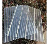1mm Hojas De Techo Corrugado,FRP Con Resistencia A Los Rayos UV,Chapa Ondulada Para Invernaderos,Chapa Tejado A Prueba De Lluvia Anti-UV,Lámina Techo De Construcción (0.9×1.4m,1pcs)
