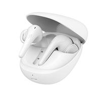 1MORE Aero Auténticos Auriculares Intraurales Inalámbricos, Accionamiento 10 mm, 12 Ecualizados Predefinidos, Cancelación Activa de Ruido Adaptativa 42dB, 6 Micrófonos, 28H, Carga Inalámbrica, Blanco
