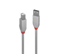 Lindy - 36682 cable USB USB 2.0 1 m USB A USB B Gris
