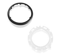 1neiSmartech Kit de anillo de retención y marco exterior negro bastidor para manguito de palanca de cambios compatible con Citroen C3 2003-2009 y C2 2003-2010, OEM 7589T8, 7589V0