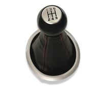 1neiSmartech - Kit de pomo de 5 velocidades y casco de piel sintética con costuras rojas, compatible con Suzuki Swift 2005-2010 y SX4 2007-2013, Suzuki ALTO 2009-2014 - Palanca de cambio D, diseño