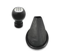 1neiSmartech Kit Pomo Palanca Cambio 5 Marchas Funda Costuras Negras y Bisel Compatible con Suzuki Swift 2005-2010, SX4 2007-2013, Alto 2009-2014, Compatible con OEM 28113M75J21-GJL, para palanca