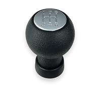 1neiSmartech Pomo para palanca de cambios de 5 marchas compatible con Suzuki Swift SX4 Alto, compatible con Fiat Sedici, compatible con OEM 28113M75J21-GJL, plateado brillante, solo para palanca de