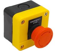 1NO + 1NC e-Stop interruptor de botón interruptor de parada de emergencia 1 Uds