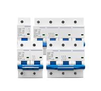 1P 2P 3P 4P 400V AC MCB de alta corriente 80A 100A 125A interruptor de circuito 35MM Din Rail protección contra sobrecarga de cortocircuito 10kA(4P 400V AC,100A)