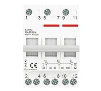 1P 2P 3P 4P 40A 63A 125A Din Rail Modular Doble potencia interruptor de transferencia Manual interruptor de aislamiento disyuntor
