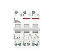 1P 2P 3P 4P 40A 63A 125A Din Rail Modular Doble potencia interruptor de transferencia Manual interruptor de aislamiento disyuntor(3P,40A)