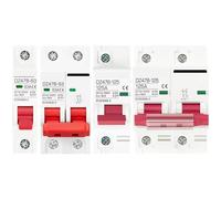 1P 2P DC MCB 12V 24V 48V disyuntor batería Protector de coche DZ47 DC polo positivo negativo protección de interruptor aislador(1P,32A)