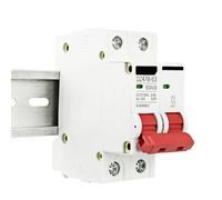 1P 2P DC MCB 12V 24V 48V disyuntor batería Protector de coche DZ47 DC polo positivo negativo protección de interruptor aislador