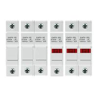 1P 2P DC portafusibles Solar 10 * 38mm PV 1000V 6A 15A 32A Base Cortocircuito fotovoltaico 1 Uds(30A,EAPV-32L-2P)