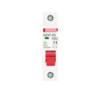 1P AC 230/400V DZ47 tipo C disyuntor protección contra sobrecarga protección contra cortocircuitos pequeño carril del interruptor principal del hogar