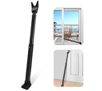 1Pack Negro Blocker Barra de Seguridad, Bloqueador de puerta