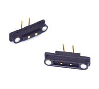 1Pair 2A Impermeable Curva magnética Pogo Pin Conector, 2Pin 3Pin 4Pin 5Pin Pogopin Male Female Spring Loaded DC Power Socket (2Pin)
