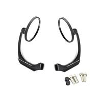 1Pair 8/10MM Retro Rearview Motorcycle Rear View Mirror Universal Moto Side Mirrors Handlebar For Scooter For Cruiser&Chopper,Espejo Moto Lateral(Negro)