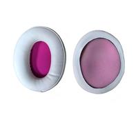 1Pair Ear Pad Headsets Earmuffs For Flight Headphones Earpads Sponges Cushions Covers For Cloud(White with Red 1pair)