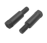 1pair Longer Black Silver Motorcycle Rear Mirror Adapters M8 8mm Clockwise Anti-clockwise Right Left Hand Thread Changing Screw(2xLL (M8))