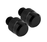 1pair M10 X 1.25 Clockwise CNC Mirror Hole Plug 10mm Rearview Mirror Screws Compatible with Motorcycle Scooters Electric Bicycles Tricycles(Black)