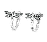 1Pair Stylish Dragonfly Earrings Women Sterling Loop Cool Statement Jewelry for Weddings Birthdays Festivals More Skin Friendly and Present