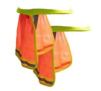 1par Sombra De Sombrero De Construcción Protector Solar para Casco Obra Protector Alta Visibilidad Y Reflectante Parasol De Cuello De Malla ala Completa Protección Solar para Sombreros Construcción