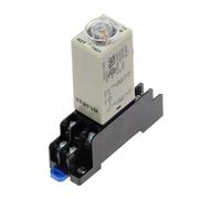 1pc 0-10 S Power-on Delay Rotary Knob DPDT Timer Timing Time Relay DC 12V H3Y-2 With Base Socket PYF08A CZMDKEXM