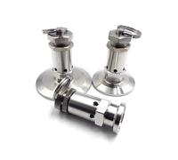 1pc 0.3MPA FIXED 25.4MM Ferrule Tri Clamp1.5-2" Exhaust 304 Stainless Steel Valve Suitable PIUHRKLEVD