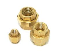 1PC 1-1/2" BSP Female Brass Pipe Union Fitting Connector Adapter Detachable YZWRWRMKTB