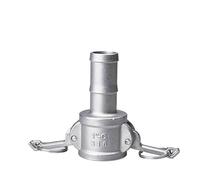 1PC 1/2 "3/4" 1 "304 Adaptador de conexión Camlock for aspersor de jardín de acero inoxidable con lengüeta Camlock de desconexión rápida for accesorios de bombas de manguera(C,3/4")