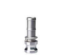 1PC 1/2 "3/4" 1 "304 Adaptador de conexión Camlock for aspersor de jardín de acero inoxidable con lengüeta Camlock de desconexión rápida for accesorios de bombas de manguera(E,3/4")