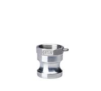 1PC 1/2 "3/4" 1 "304 Adaptador de conexión Camlock for aspersor de jardín de acero inoxidable con lengüeta Camlock de desconexión rápida for accesorios de bombas de manguera(A,1")