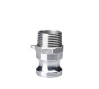 1PC 1/2 "3/4" 1 "304 Adaptador de conexión Camlock for aspersor de jardín de acero inoxidable con lengüeta Camlock de desconexión rápida for accesorios de bombas de manguera(F,3/4")