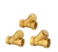 1pc 1/2" 3/4" 1" BSP Female Thread Brass Inline Y Type Filter Strainer Valve Pipe Fitting Connector Adapter For Water(3/4")