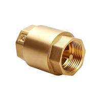 1pc 1/2" NPT Brass Thread In-Line Spring Check Valve 20/25mm Diameter 200WOG For Water Control float valve(1")