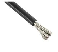 1pc 1/3/5/10/20m Cable de Silicona Negro Línea batería 6 8 10 12 14 16 20 22 24 26 28 30Awg Flexible Resistente al Calor eléctrico(10m,10 AWG)