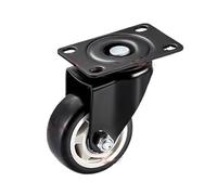 1pc 1.5/2/3 Inch Caster Wheels Heavy Duty Casters With Brake No Noise Locking With Polyurethane Swivel Plate Castors(8)