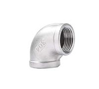 1pc 1/8" - 1" BSP Female to Male Thread Elbow Pipe Fitting Connector - 304 Stainless Steel Coupler Adapter(0.5 Inch)