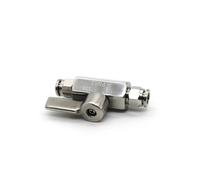 1PC 1/8" BSP Both Side x 6mm Push In Ball Valve Homebrew Beer SUS304 With Stainless Hanlde
