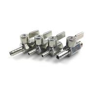 1PC 1/8" FEMALE 8MM Ball Valve NPT 304 Stainless Steel Hose Tail 2 Way