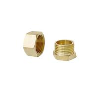 1pc 1" BSP Male Thread Brass Hex Head End Cap Pipe Fitting Connector Adapter
