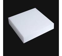 1pc 100mm x 100mm White PTFE Plastic Sheets - 20mm/25mm/30mm Thick - Ideal for Gaskets, DIY Crafts, and Electrical Insulation(20mm)