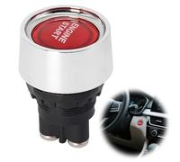 1PC 12V/DC LED Botón de Arranque del Motor, Interruptor Momentáneo Botón de Arranque y Parada del Motor, Universal Push Start Interruptor de Encendido Apagado para Coche, Camión, RV