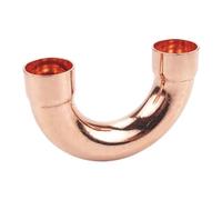 1pc 16mmx0.8mmx48mm ID Weld Socket End Feed Solder 180 Degree Bend Pure Copper Pipe Fitting