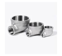 1PC 2" TO 3/4" BSP Female Thread Reducer 90 Degree Elbow 304 Stainless Steel Angled Plumbing Adapter