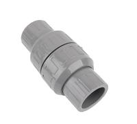 1pc 20 25 32 40 50mm Check Valve Water Pipe One Way No-Return Valve Aquarium Fish Tank Garden Irrigation Pipe Joints(40mm(Without Spring),Grey)