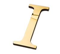 1pc 20cm Gold Acrylic Mirror English Letters Wall Stickers Birthday Decoration Festival Party(I-3)