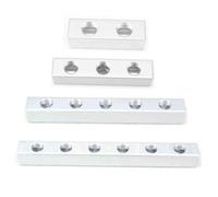 1pc 20x20mm 1/4" BSP 7 Ways Aluminum Pneumatic Fitting Manifold Block Splitter Air Water Gas Oil PAJPXPCD